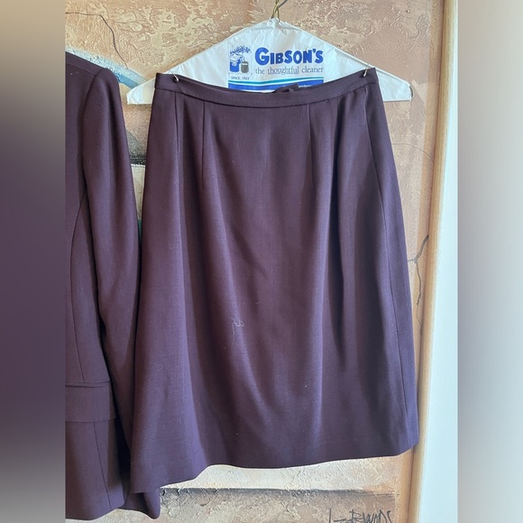 LILLET Wool Blazer and Skirt Purple Set Vintage size 38 - Picture 5 of 10